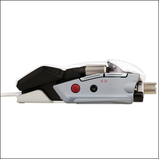 Illustration for article titled The Cyborg R.A.T. 7 Albino Looks More Like a Mass Effect Battleship Than a Gaming Mouse